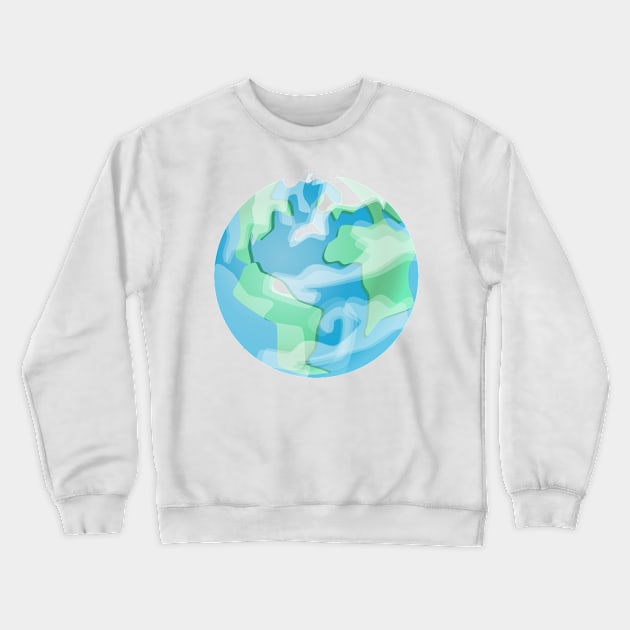 Nature Conservation Shirt Planet Greta Mother Earth Thunberg Cute Recycle Funny Mother Earth Water Plastic Eco Climate Change SOS Help Pollution Nature Ozone Environment Cute Funny Gift Idea Crewneck Sweatshirt by EpsilonEridani